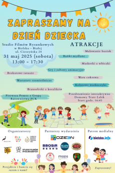 Powiększ zdjęcie: Zapraszamy na Dzień Dziecka